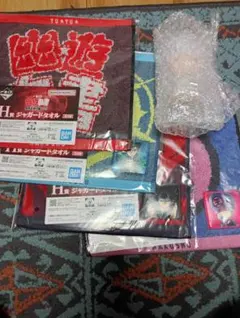 幽遊白書一番くじ　F賞 SOFVICちゅ　妖狐蔵馬　H賞 ジャガードタオル