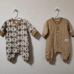 &mignon ベビー ロンパース 2枚セット 70cm アンドミニョン