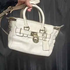 MICHAEL KORS ベージュ　ハミルトンバック