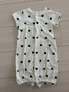 ハート柄ツーウェイ・ドレスオール 50-60cm