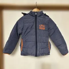 H&M COOL CREW フード付き中綿リバーシブル ダウン　グレー