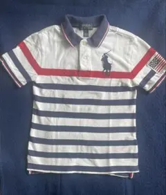 【お値下げ】Polo Ralph Lauren ストライプポロシャツ S 8y