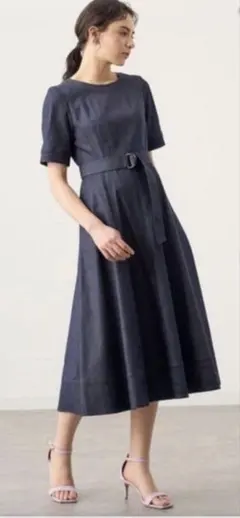 【本日限り！超美品】allureville デニムワンピース ベルト付き 本日限り！超美品】allureville デニムワンピース ベルト付き - メルカリ