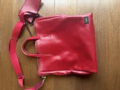 たっく様専用 ポーター 合皮 赤 ショルダーバッグ