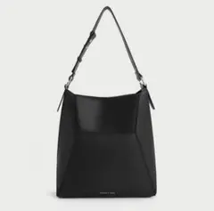 Charles & Keith Nasrinジオメトリックトートバッグ ノワール