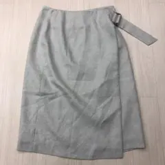 LAUTREAMONT ロートレアモン 巻きスカート グレー 38 M