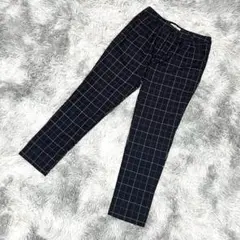 未使用級『ハニーズ』サスペンダー付きクロップドパンツ　チェックパンツ　スラックス