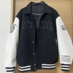 スタジャン 黒と白 S メンズレディース