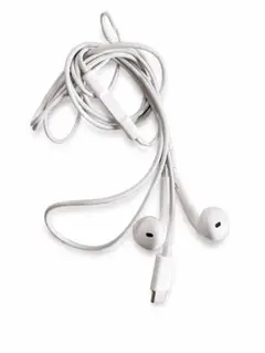 ホワイト USB-C 有線イヤホン