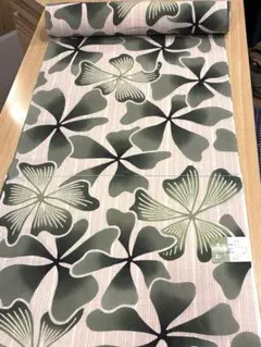 【新品】竺仙　紬浴衣　反物　キングサイズ　蔓桔梗(つるききょう)のサムネイル
