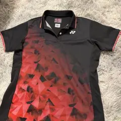 YONEX テニスウェア ポロシャツ ブラック レッド Mサイズ