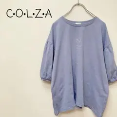 【良品】C•O•L•Z•A Tシャツ ボリューム袖 韓国 淡色 体系カバー 刺繍のサムネイル