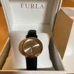 FURLA 腕時計 ゴールド×ブラック クォーツ