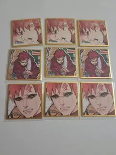 NARUTO　BORUTO　我愛羅　豆ガシャ　色紙　ミニ　ガチャポン