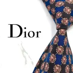 ◇美品◇Christian Dior ネクタイ 紫色 幾何学模様 カジュアル - メルカリ