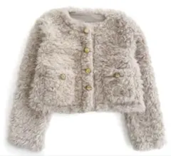 GRL ゴールドボタンシープファージャケット on326 美品