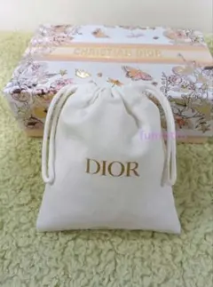 dior ディオール ノベルティ ポーチ 白巾着 非売品 ノベルティのサムネイル
