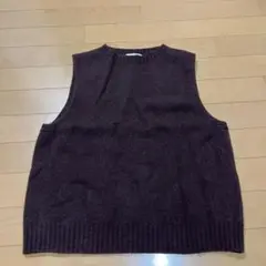 MORRIS & SONS ダークブラウン ニットベスト