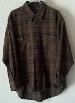 チェック柄 フランネルシャツ（L）
