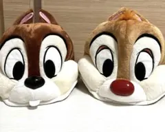 ディズニーファンキャップ　 チップとデール　ぬいぐるみ帽 セット