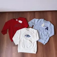 新品未使用 プティマイン トレーナー 裏毛 綿100%