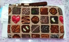 FEILER✨コフレドゥショコラ✨L字長財布✨チョコレート柄✨マルチケースのサムネイル
