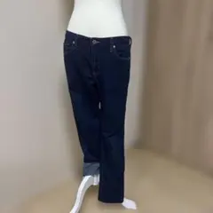 GUデニム　ウエスト76cm総丈約86cm股下約64cm