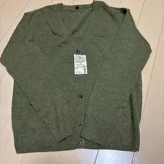 カシミヤ Vネック カーディガン S無印良品