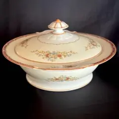 【希少廃盤・新品未使用】 オールドノリタケ　チャイナ　キャセロール　月桂樹M印