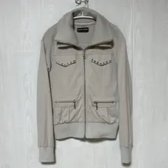 セシルマクビー ブルゾン ジャケット ベージュ スタッズ y2k アーカイブ M