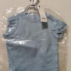 GU ベビー フリルスリーブ Tシャツ ライトブルー 90cmのサムネイル
