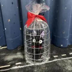 新品未使用　魔女の宅急便　ジジ　ぬいぐるみ　かご入り　ジブリ