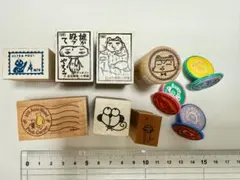 レトロ スタンプ セット 吉田戦車かわうそ ウルトラマン くまのプーさん レトロ