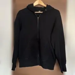 UNIQLOスウェットフルジップパーカ　ブラックMサイズ