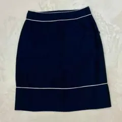 MaxMara STUDIO コットンシルク パイピングスカート 36 Sサイズのサムネイル