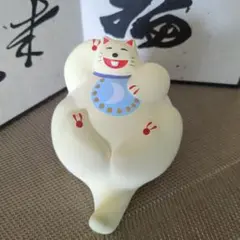 本日値下げ♥輪葉葉の招き猫♥ツキ猫のサムネイル