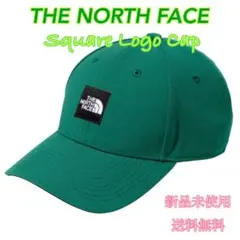 ノースフェイス スクエアロゴキャップ グリーン 新品 タグ付き