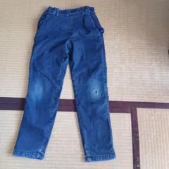 【寒解決！】裏暖仕様　ネイビー パンツ穴あり140cm