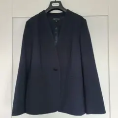 INDIVI インディヴィ【日本製/洗える/UVケア】ノーカラージャケット