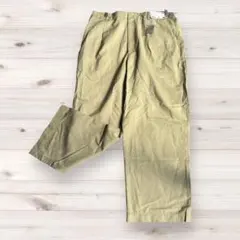 新品タグ付き　ユニクロ　リネンブレンドタックワイドパンツ 3XL 大きい　麻