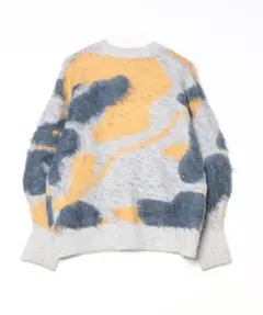 ungrid シャギージャカードニット（ブルー）