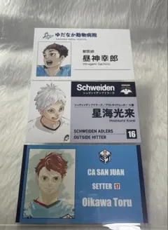 ハイキュー 名刺カードコレクション 昼神幸郎 星海光来 及川徹