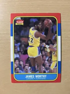NBA HOF JAMES WORTHY RC 1986 FLEER #131