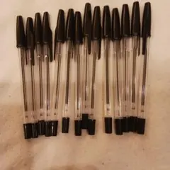 黒ボールペン 15本セット