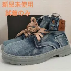 ショートブーツ　ハイカットスニーカー　　デニム