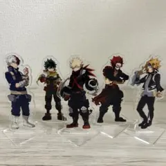 ヒロアカ　一番くじ　アクリルスタンド　爆豪　緑谷　轟　上鳴　切島　5点セット