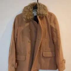 earth music&ecology ベージュピーコート Sサイズ