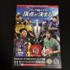 2025 Jリーグ YBCルヴァンカップ決勝 プログラムとカードセット②