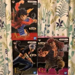 一番くじ　ワンピース　覇ノ躍動　フィギュア　ルフィ　キッド　ロー　セット　新品