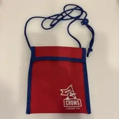 CHUMS ショルダーバッグ サコッシュ レッド